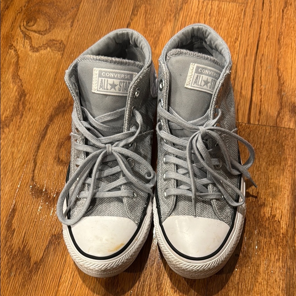 Converse Women's Gray and White Sneakers
